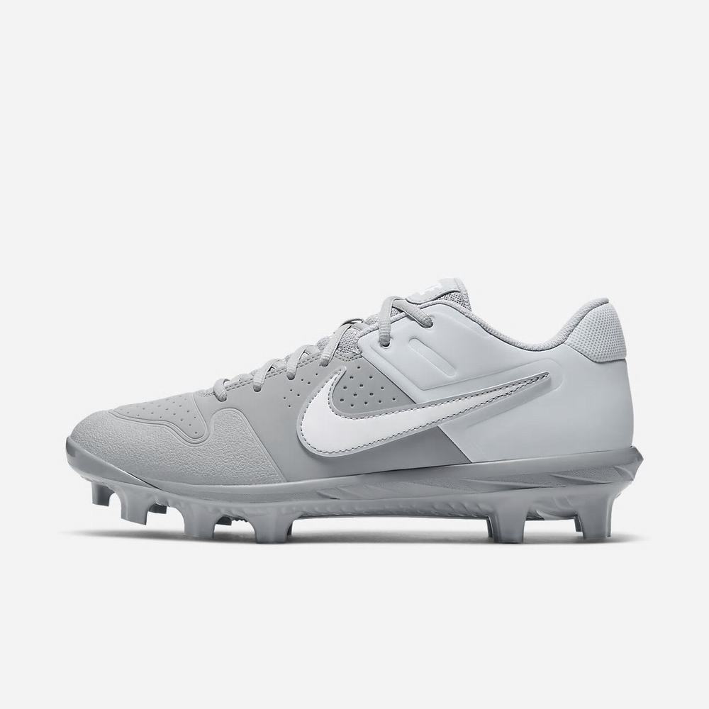 Crampon Baseball Nike Alpha Huarache Varsity Low MCS Grise 7812-460 Wolf Grey/Pure Platinum/White Homme | ANZ-31192707